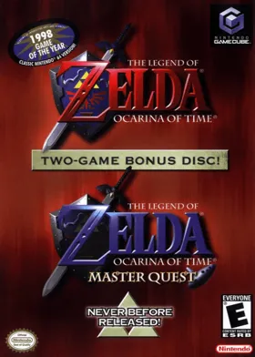 Legend of Zelda, The - Ocarina of Time & Master Quest box cover front